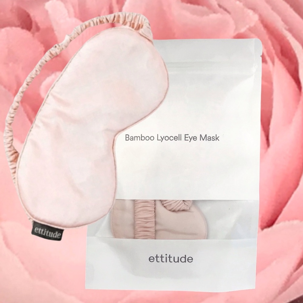Ettitude Bamboo Lyocell Pink Eye Mask in Cloud Pink *Brand New In Package
